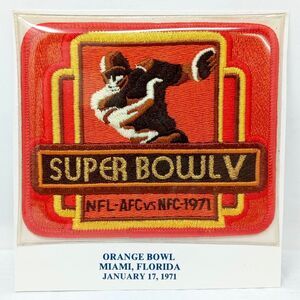 SUPER BOWL V Baltimore Colts Dallas Cowboys NFL Patch Chuck Howley MVP